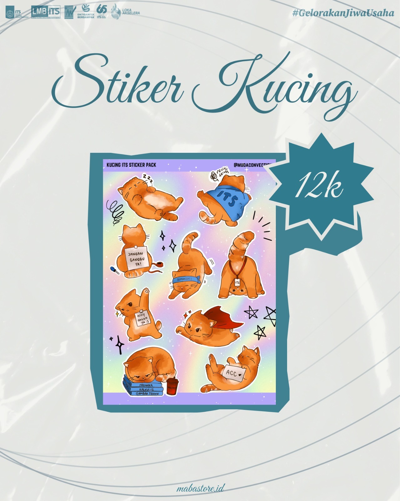 Sticker Kucing Oyen ITS